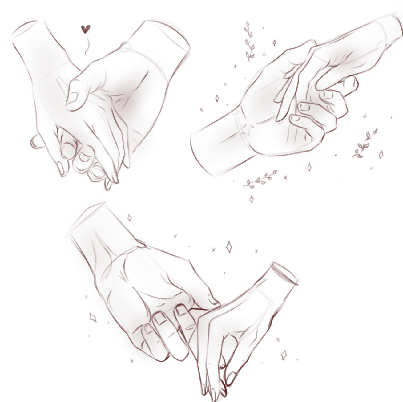 "What if we held hands?- Jk jk... Unless...?"